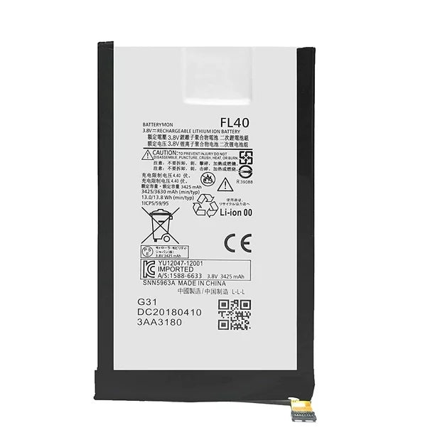 Batterie de remplacement pour Motorola Moto X Play (XT1562 XT1563) / X 3a Dual / Droid Maxx 2 (XT1565), FL40 Batterie de remplacement pour Motorola Moto X Play (XT1562 XT1563) / X 3a Dual / Droid Maxx 2 (XT1565), FL40